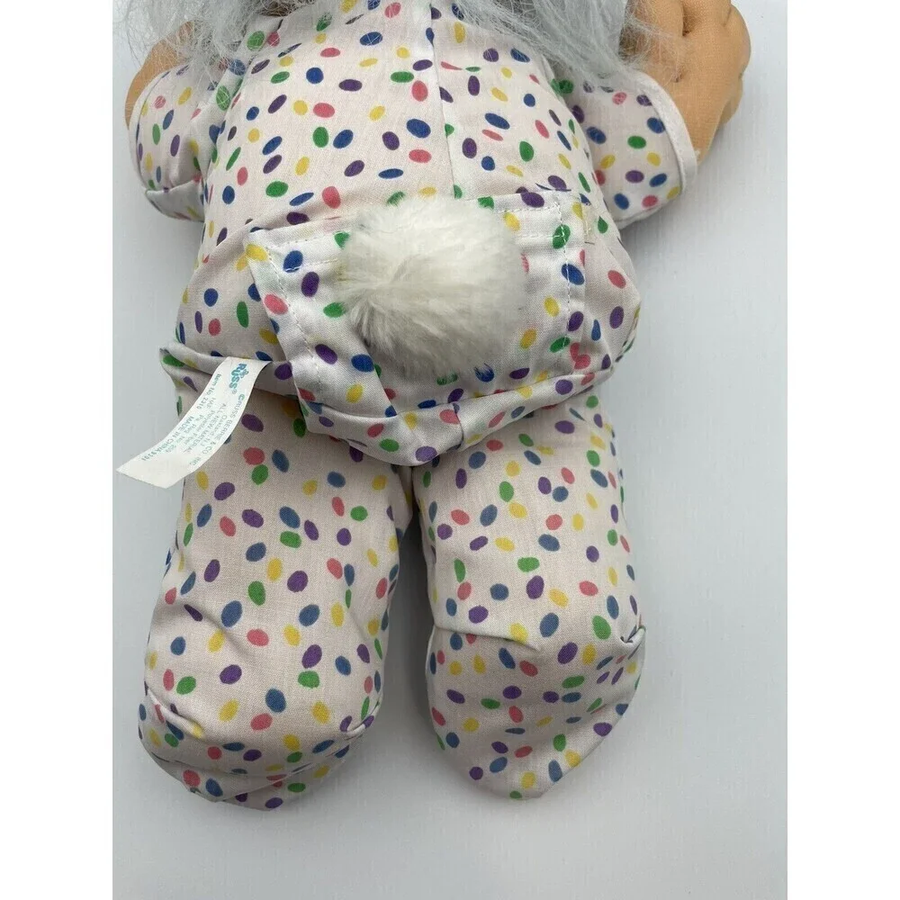 Russ Troll Kidz Doll 12” Easter Bunny With Blue Hair Vinyl Face Soft Body